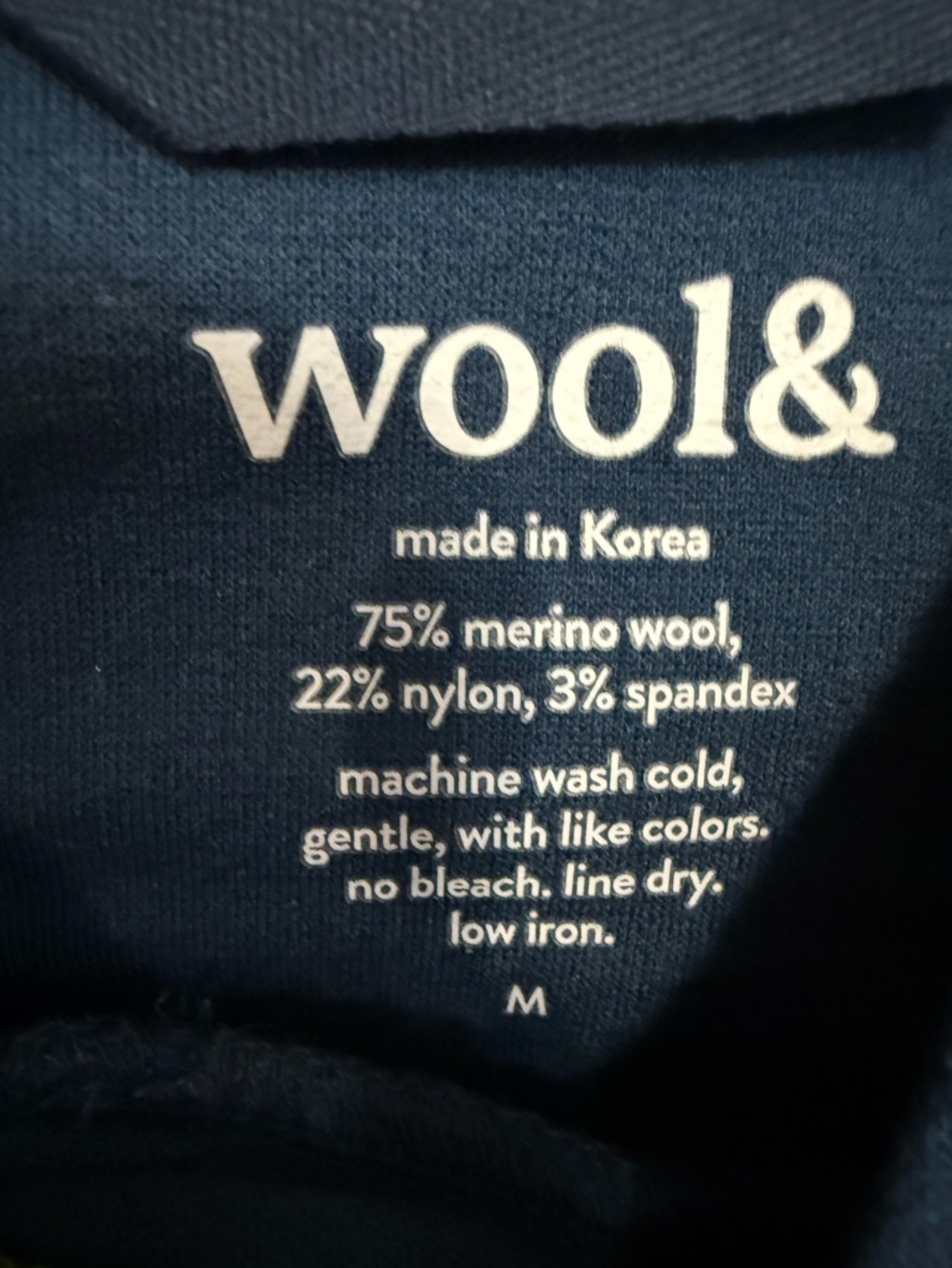 LAST CHANCE CLOSET CLOSING Wool& Everett Tunic Hoodie Merino Wool Blend Blue - Picture 4 of 4